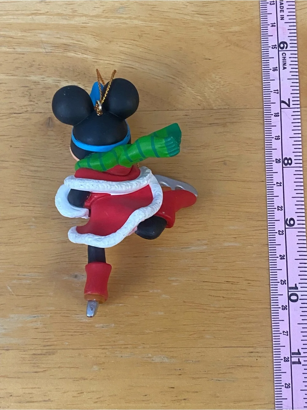 Vintage 90s Grolier Disney Christmas Magic Minnie Mouse Ice Skating Ornament